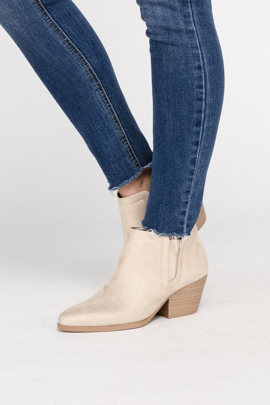 Suede Ankle Booties
