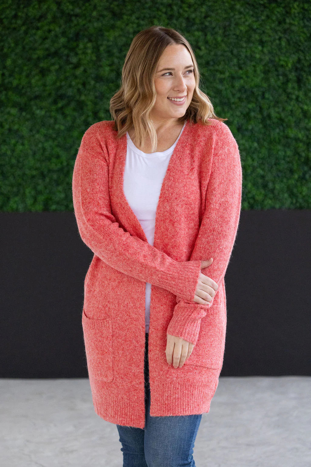Frosted Open Front Cardigan