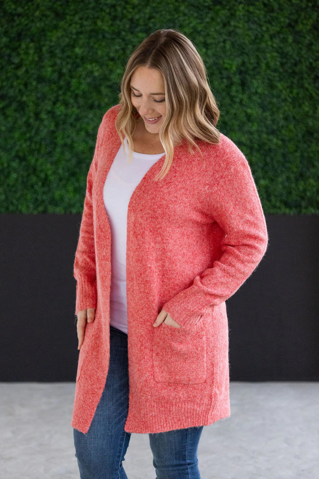 Frosted Open Front Cardigan