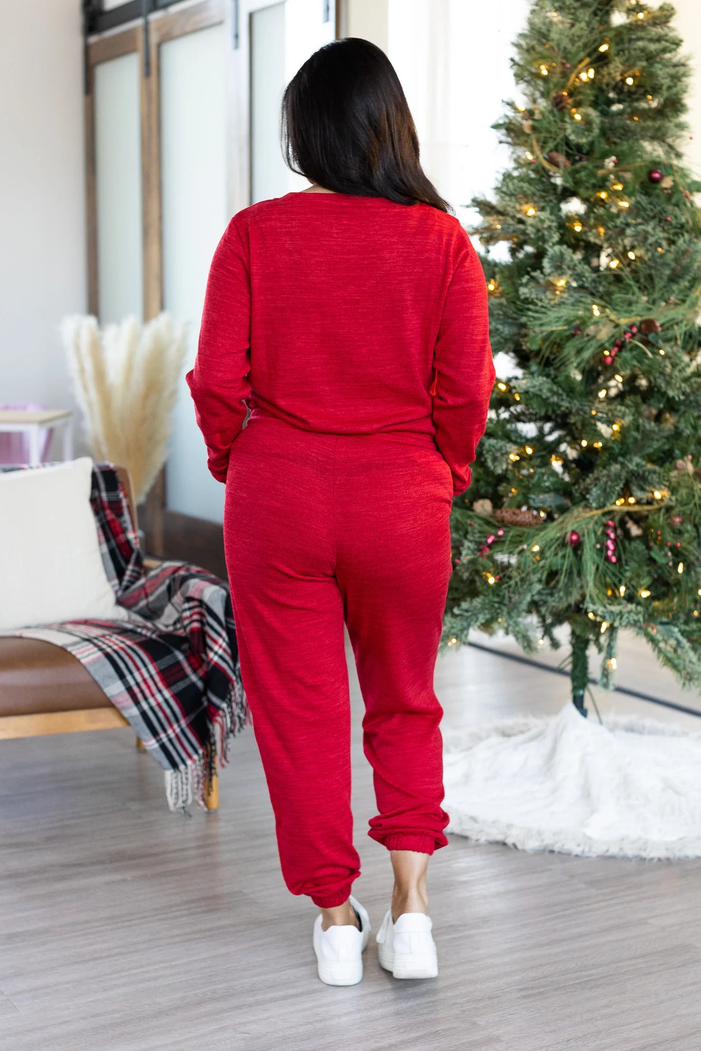 Cozy V-Neck Top & Jogger Set