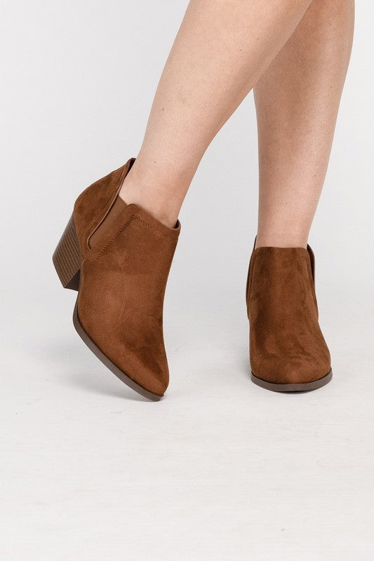 Suede Ankle Booties