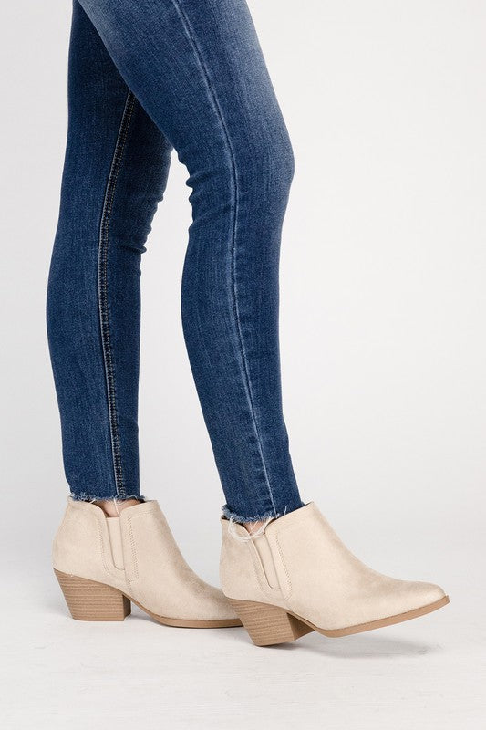 Suede Ankle Booties