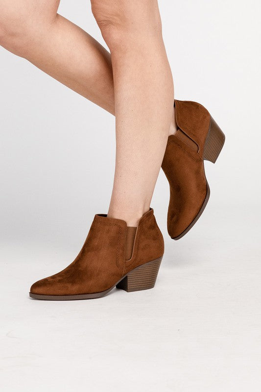 Suede Ankle Booties