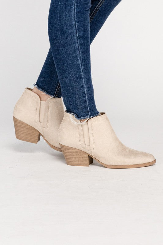 Suede Ankle Booties