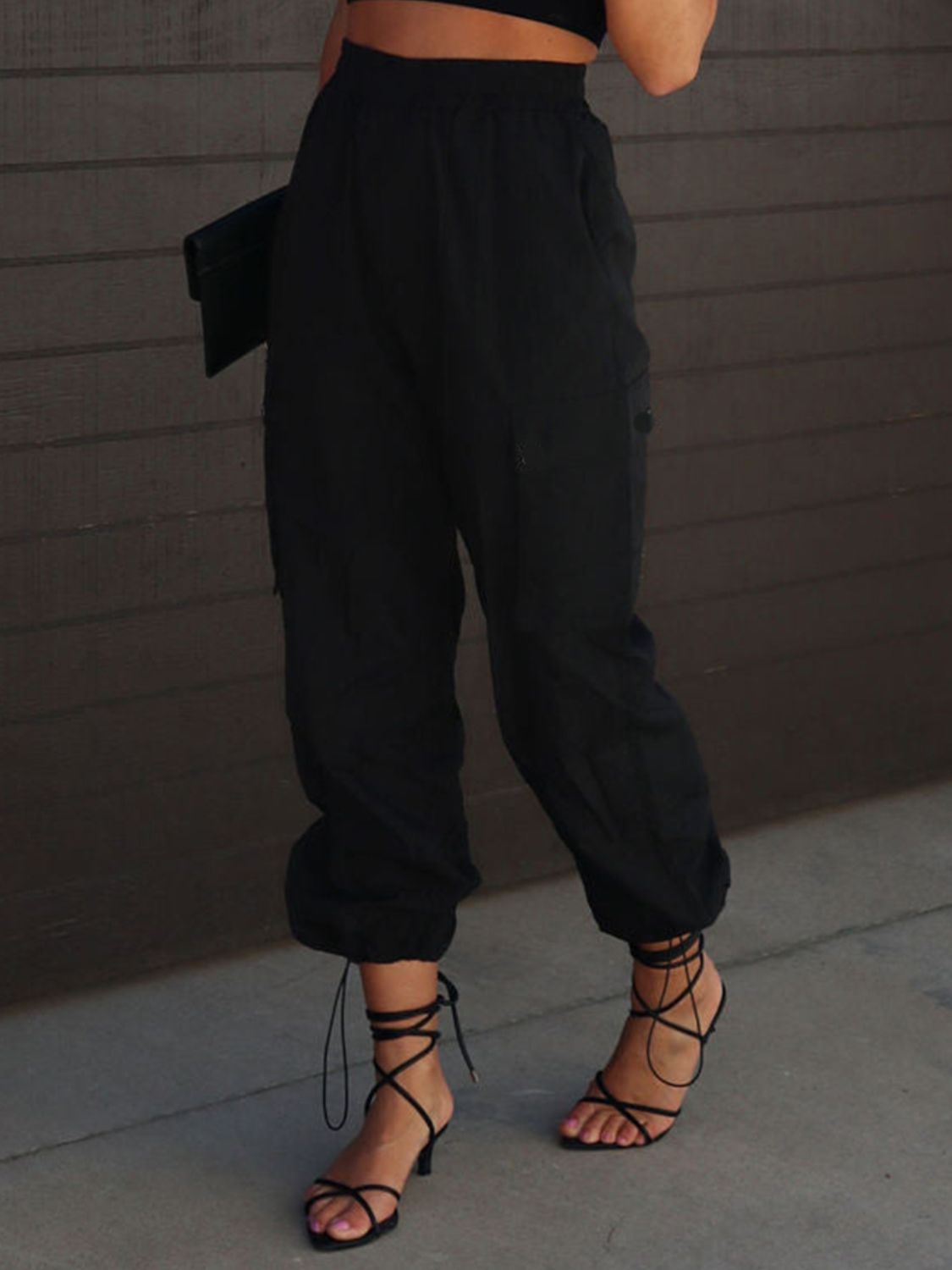 High Waist Drawstring Pants