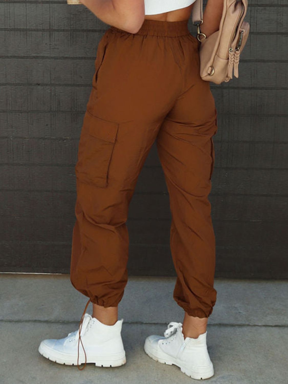 High Waist Drawstring Pants