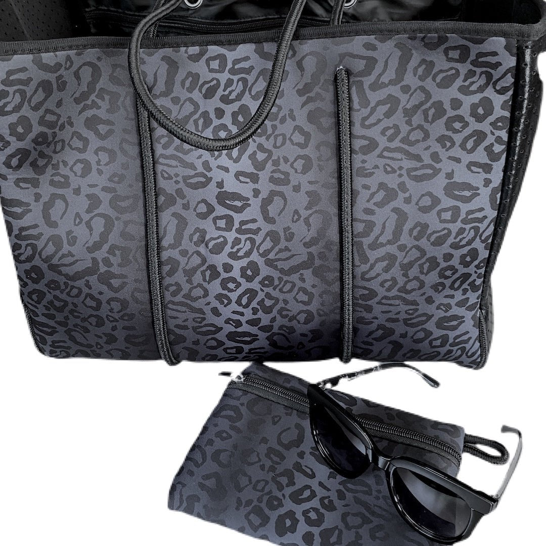 30oz Black Matte Print Tumbler & Tote Set - Quelle's BoutiQue