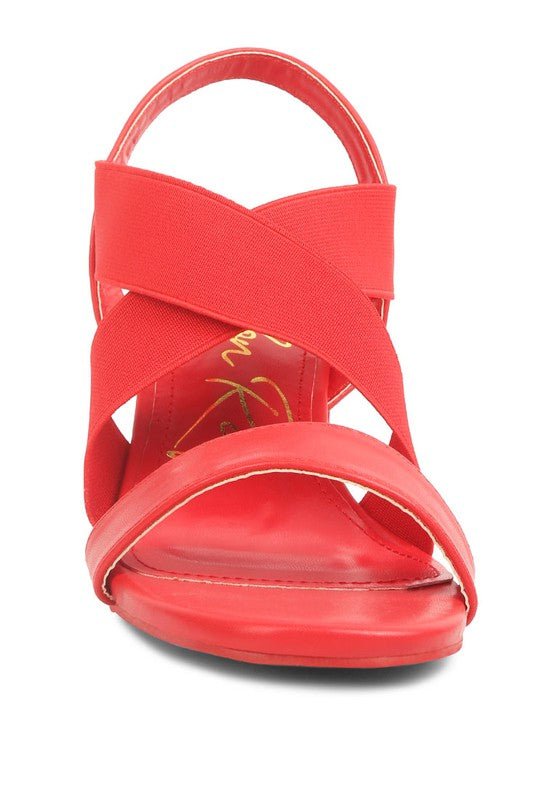 Comfort Strappy Block Heel Sandals - Quelle's BoutiQue