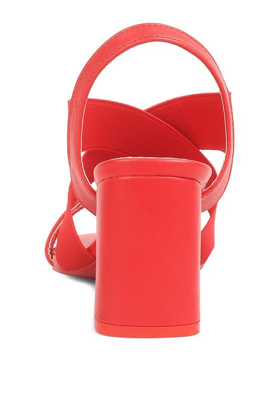 Comfort Strappy Block Heel Sandals - Quelle's BoutiQue