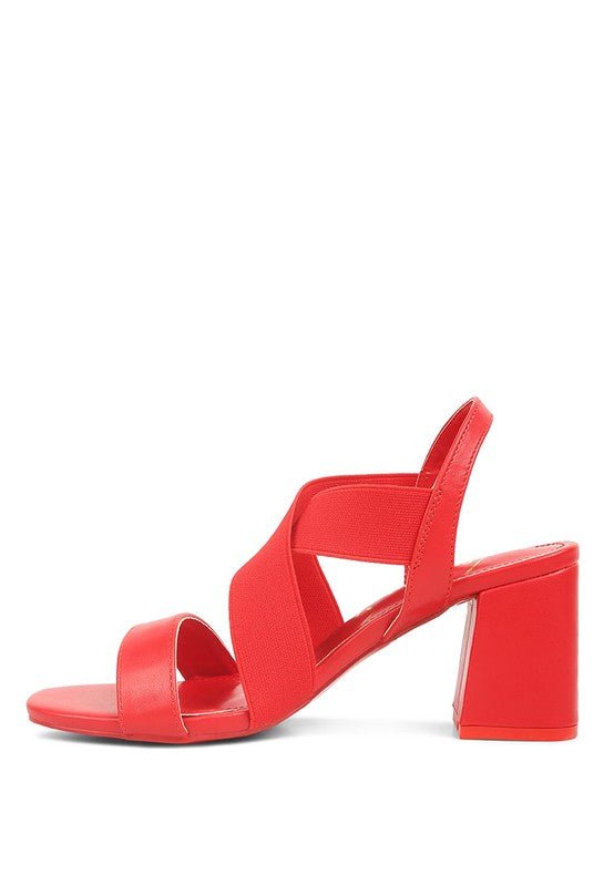 Comfort Strappy Block Heel Sandals - Quelle's BoutiQue