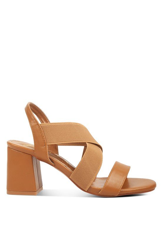 Comfort Strappy Block Heel Sandals - Quelle's BoutiQue