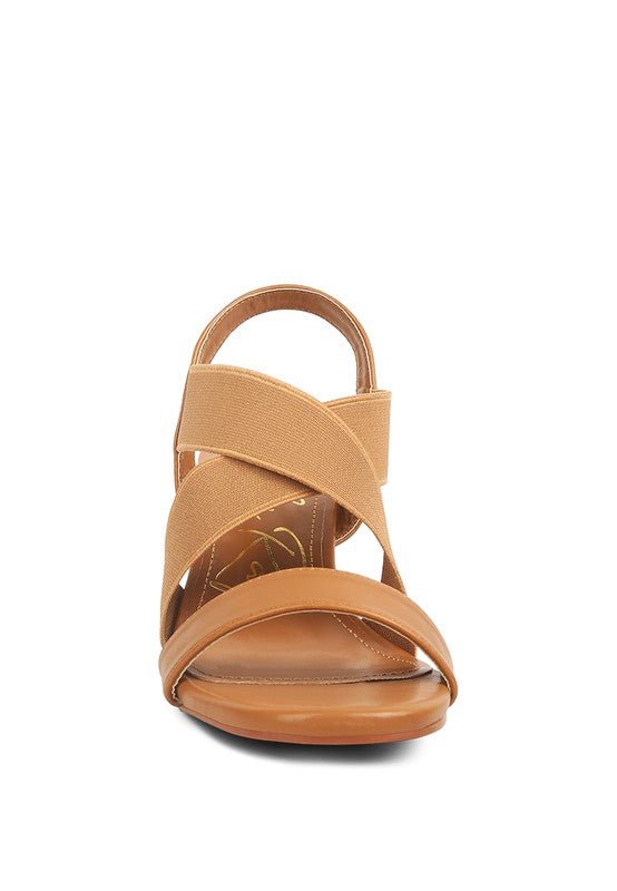 Comfort Strappy Block Heel Sandals - Quelle's BoutiQue
