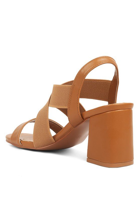 Comfort Strappy Block Heel Sandals - Quelle's BoutiQue