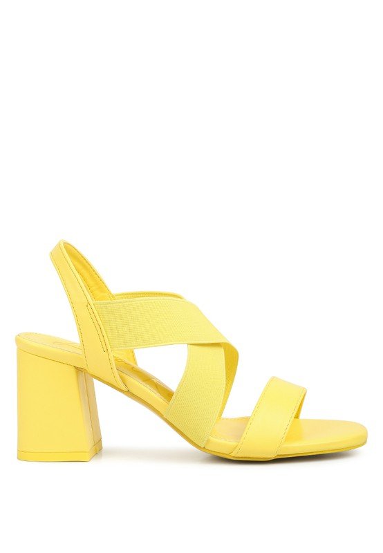 Comfort Strappy Block Heel Sandals - Quelle's BoutiQue