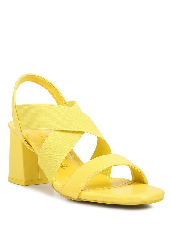 Comfort Strappy Block Heel Sandals - Quelle's BoutiQue