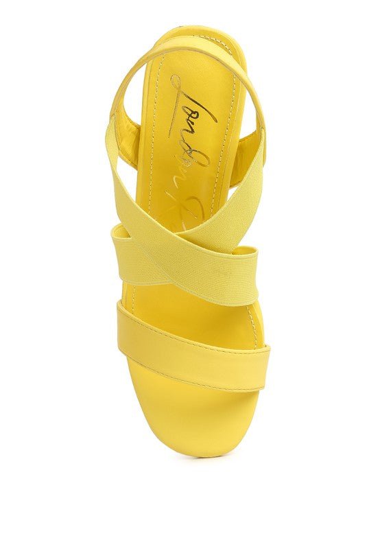 Comfort Strappy Block Heel Sandals - Quelle's BoutiQue