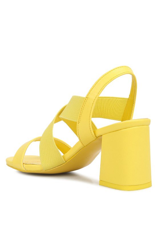 Comfort Strappy Block Heel Sandals - Quelle's BoutiQue