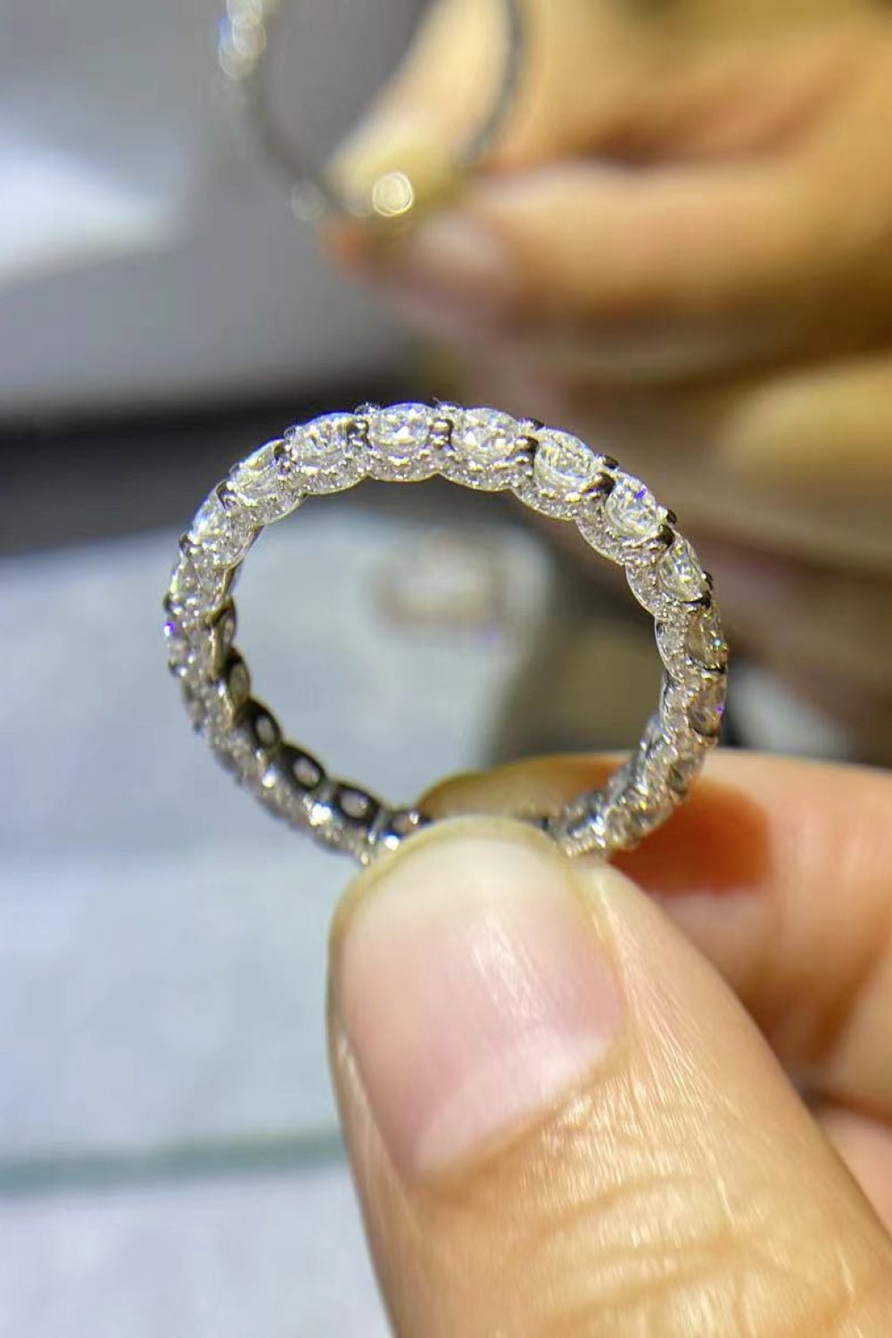 Eternity Moissanite Ring - Quelle's BoutiQue