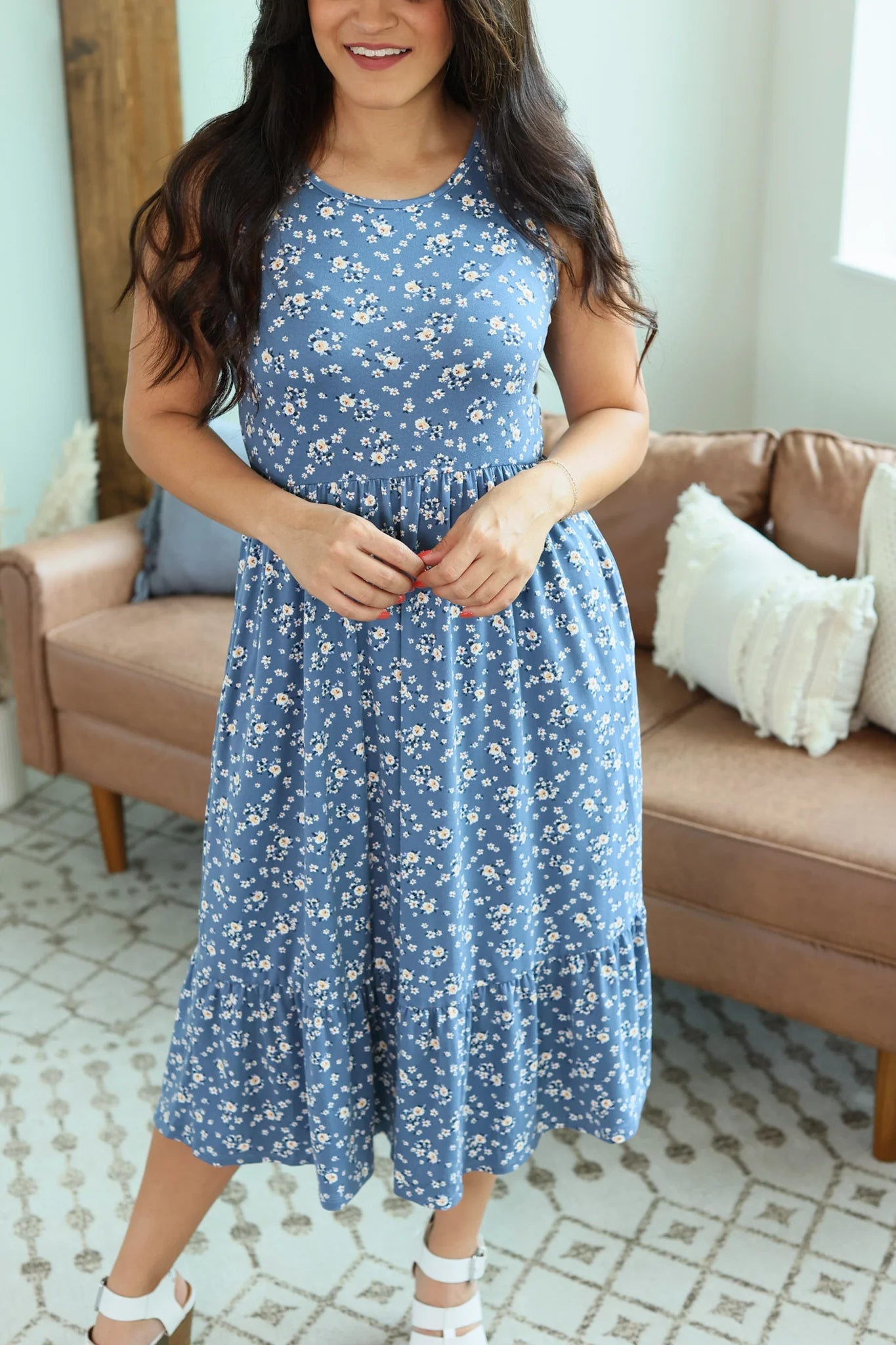 Floral Tank Dress - Quelle's BoutiQue