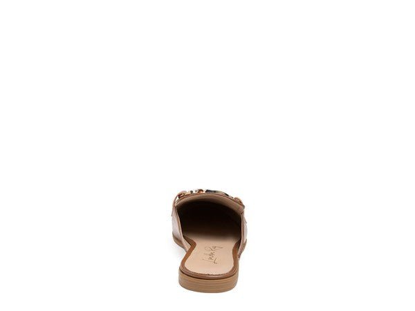 GLADIOLI METAL BUCKLED FRINGE DETAIL MULES - Quelle's BoutiQue