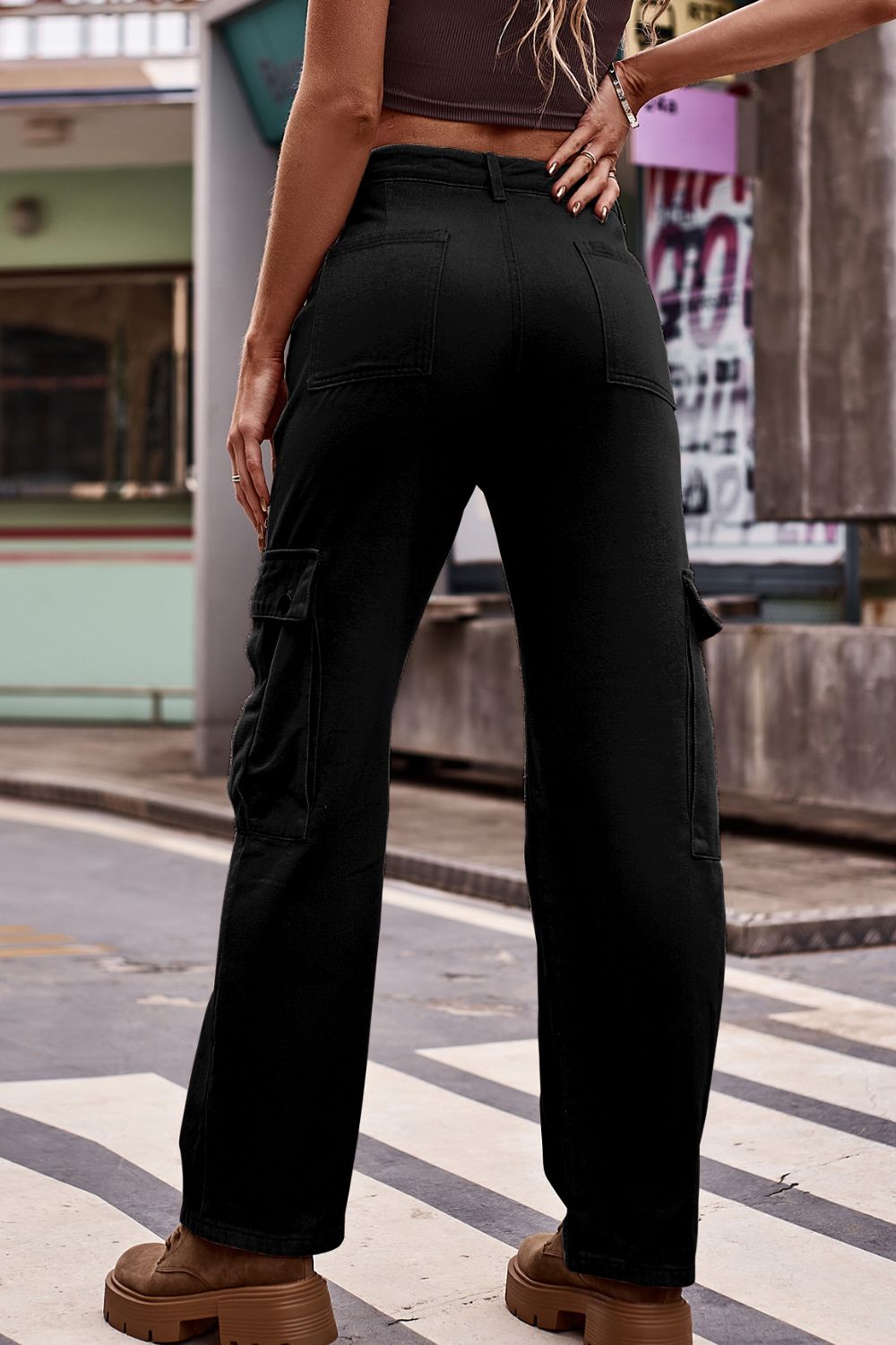 Loose Fit Cargo Pants - Quelle's BoutiQue