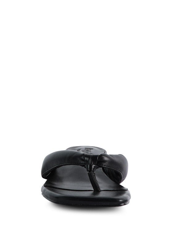 Low Heel Thong Slide Sandals - Quelle's BoutiQue