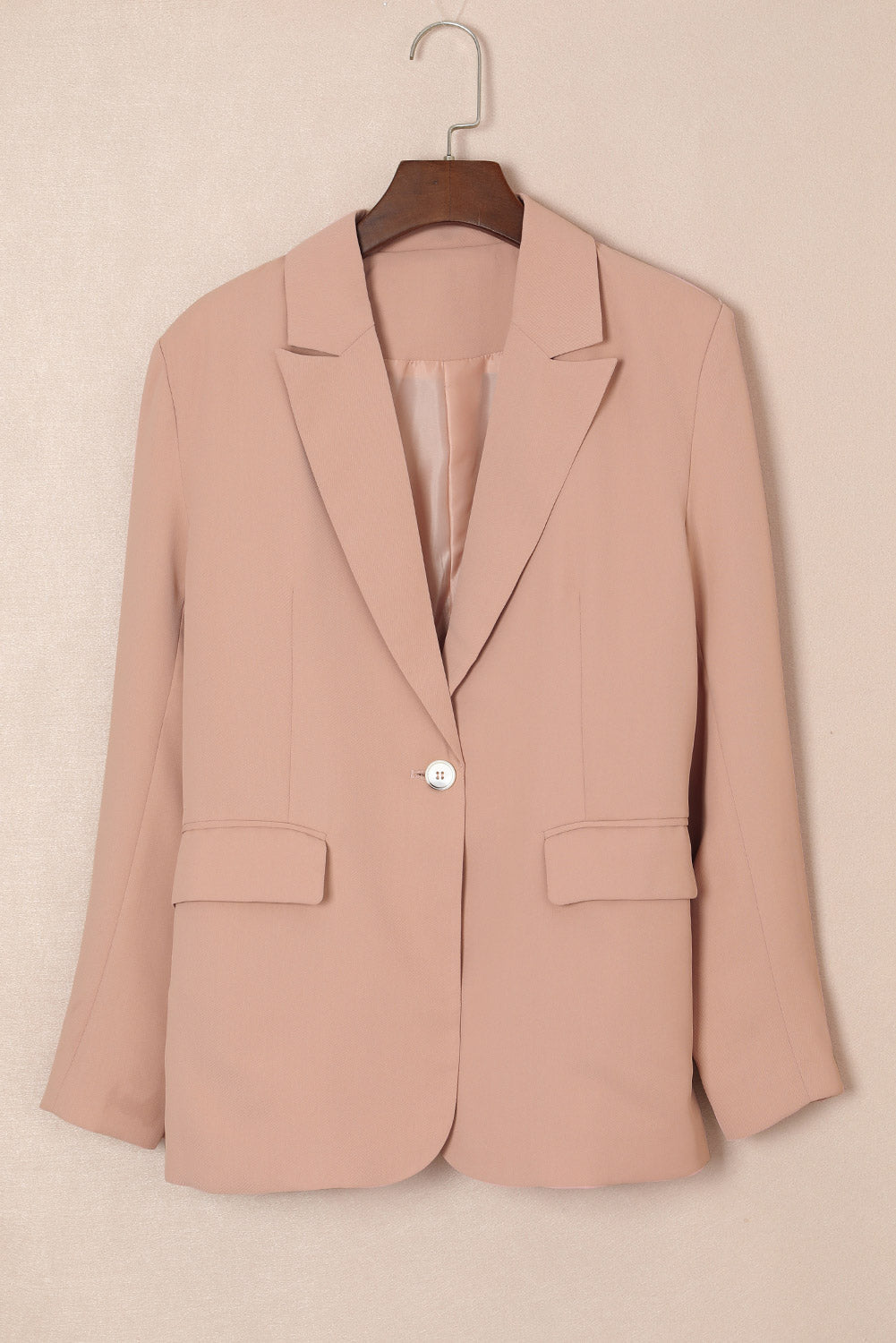 One-Button Pocket Blazer - Quelle's BoutiQue