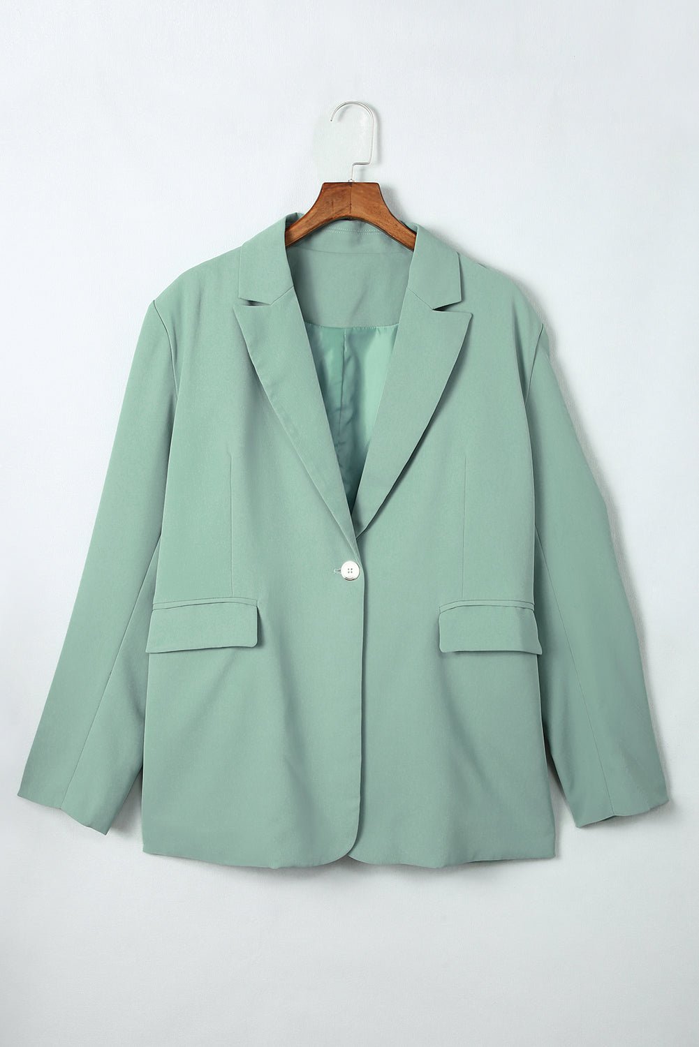 One-Button Pocket Blazer - Quelle's BoutiQue