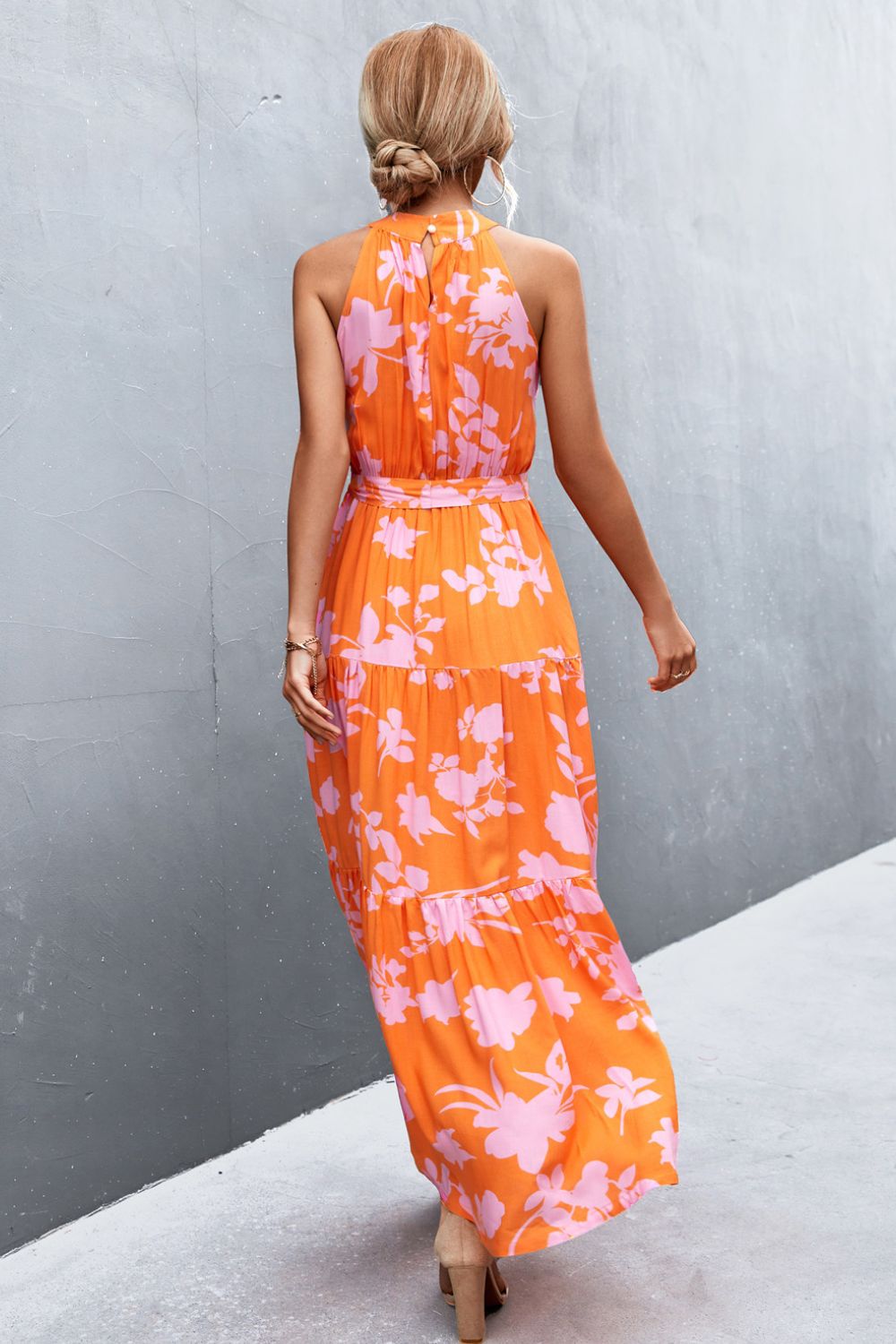 Printed Sleeveless Maxi Dress - Quelle's BoutiQue