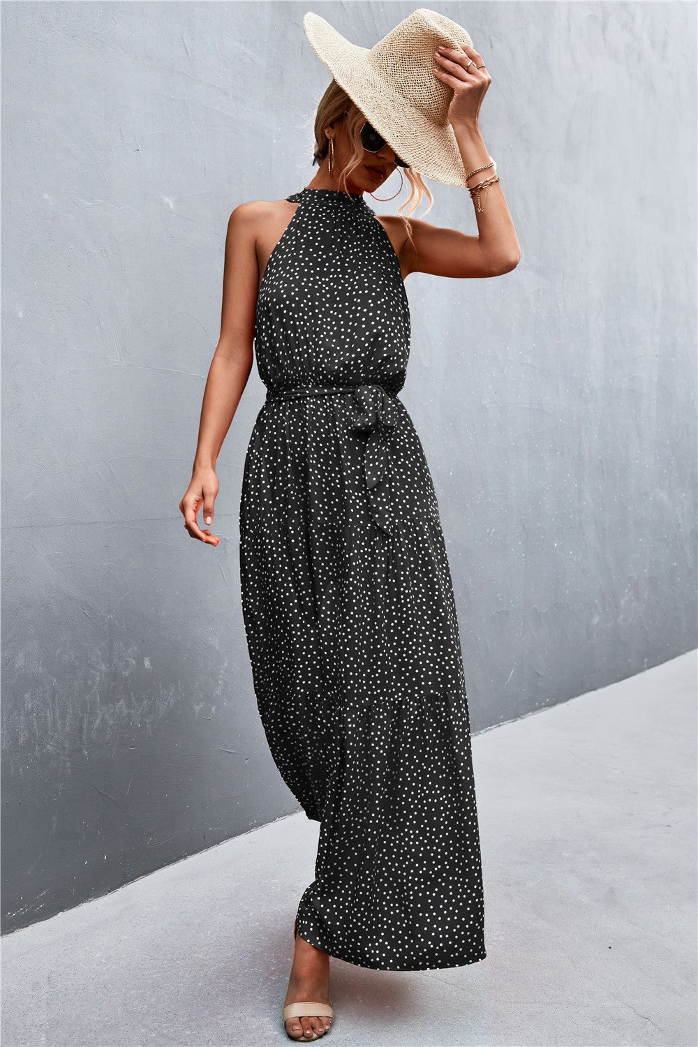 Printed Sleeveless Maxi Dress - Quelle's BoutiQue
