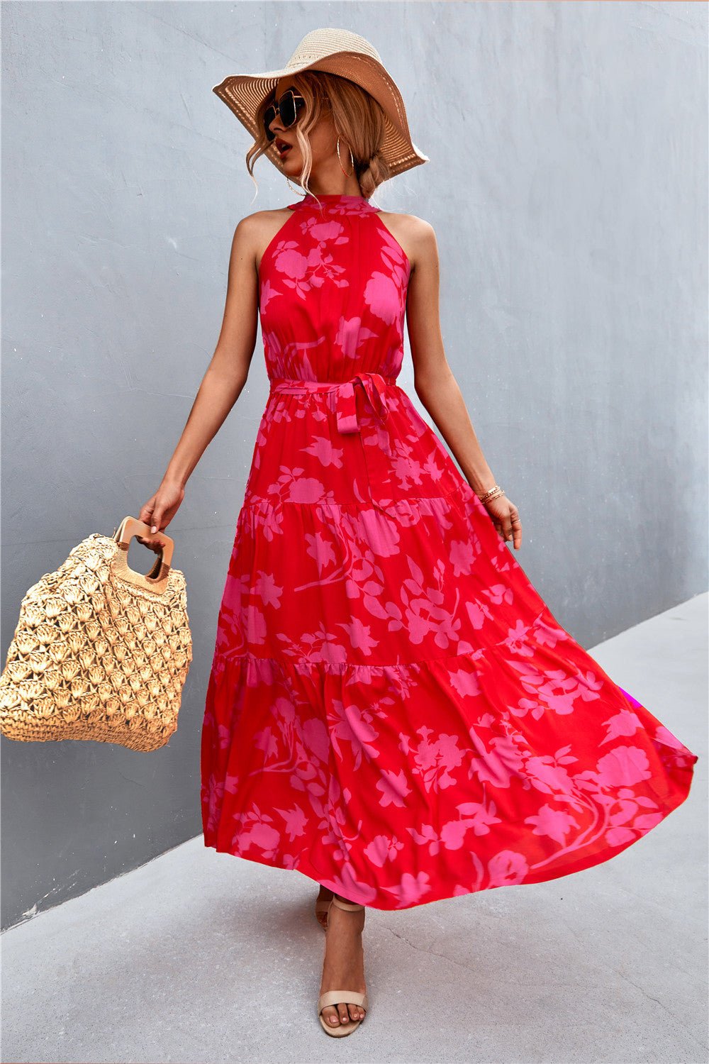 Printed Sleeveless Maxi Dress - Quelle's BoutiQue