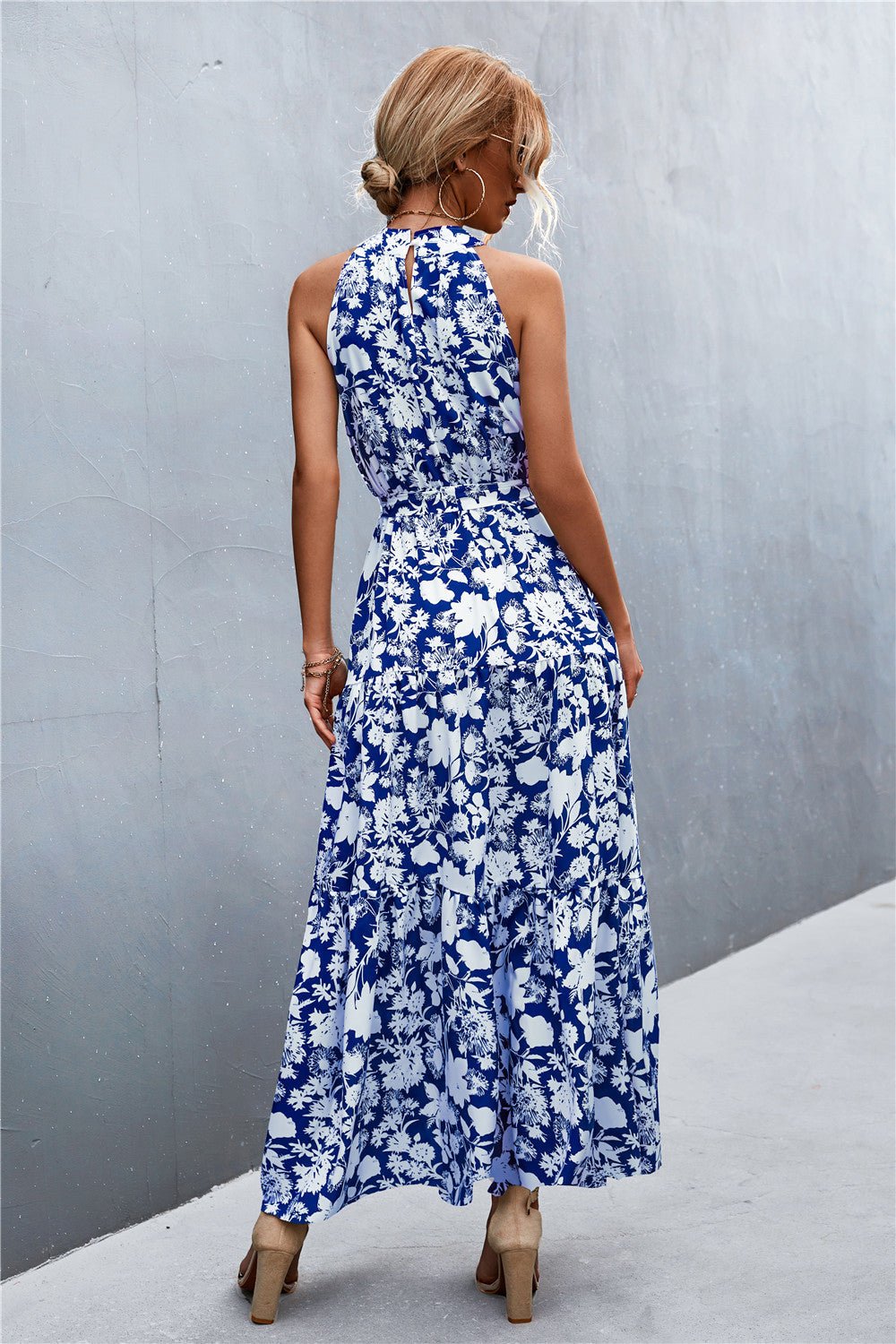 Printed Sleeveless Maxi Dress - Quelle's BoutiQue