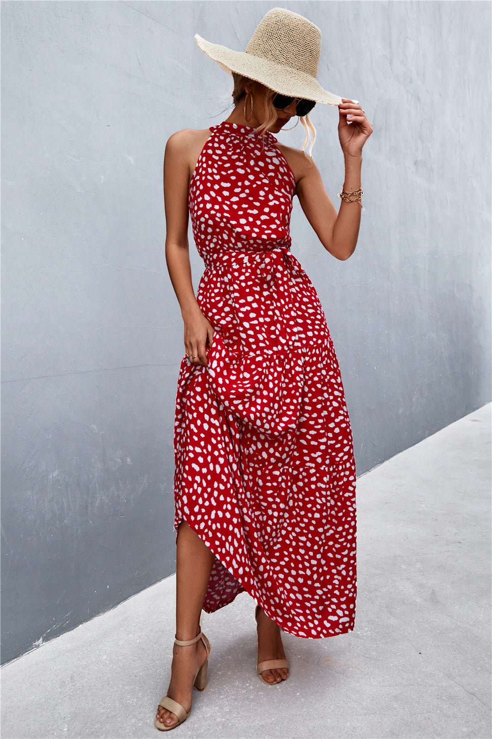 Printed Sleeveless Maxi Dress - Quelle's BoutiQue