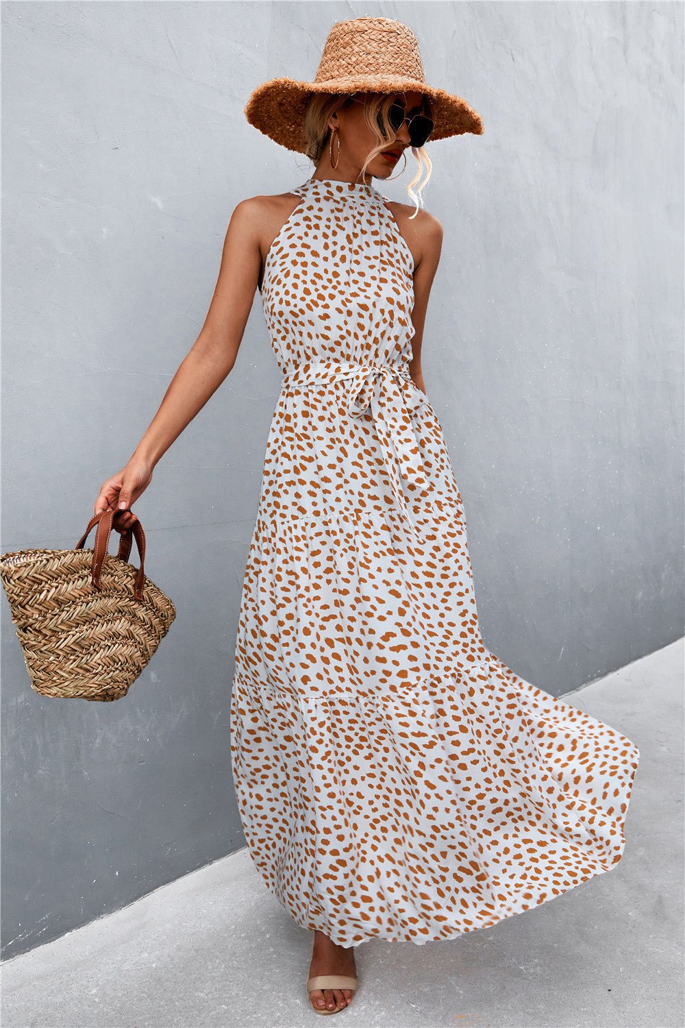 Printed Sleeveless Maxi Dress - Quelle's BoutiQue