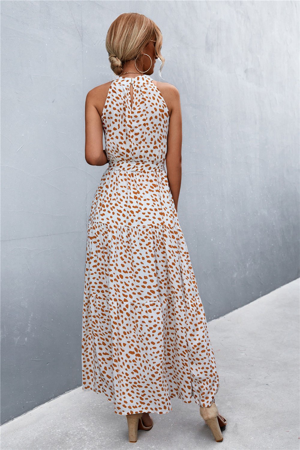 Printed Sleeveless Maxi Dress - Quelle's BoutiQue