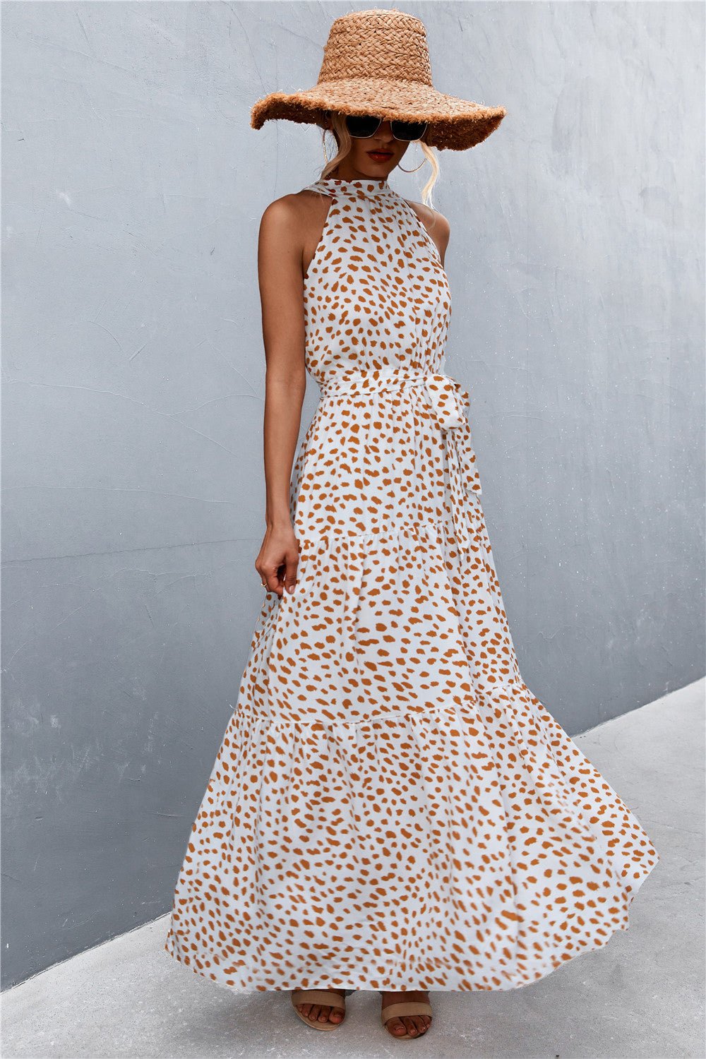 Printed Sleeveless Maxi Dress - Quelle's BoutiQue
