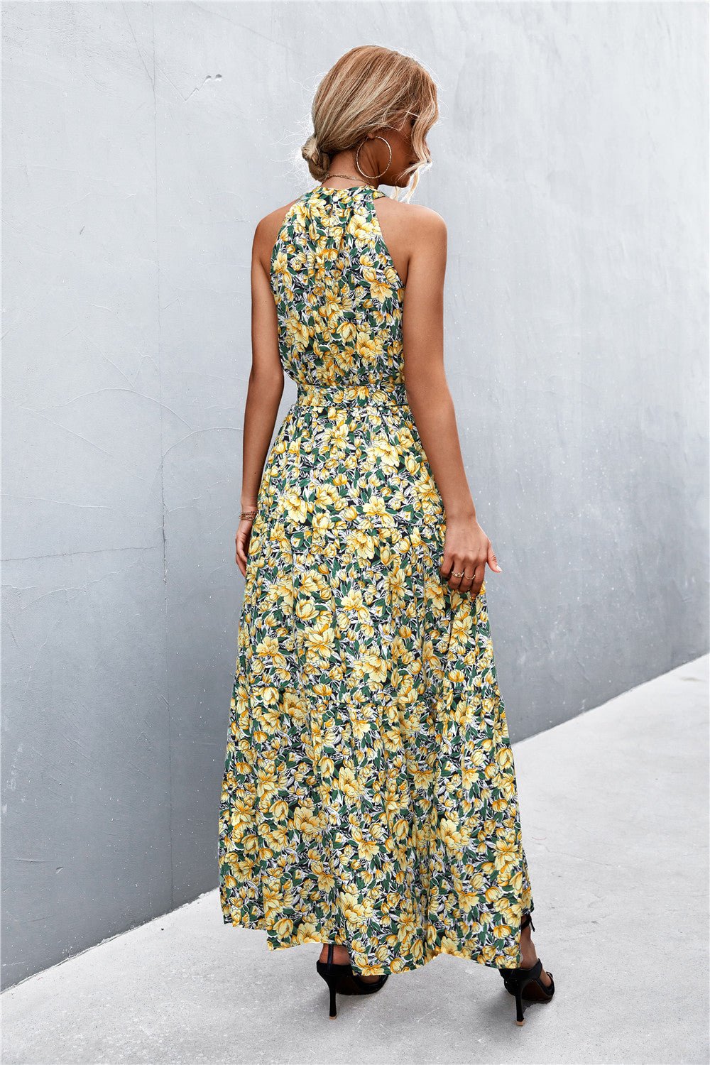 Printed Sleeveless Maxi Dress - Quelle's BoutiQue