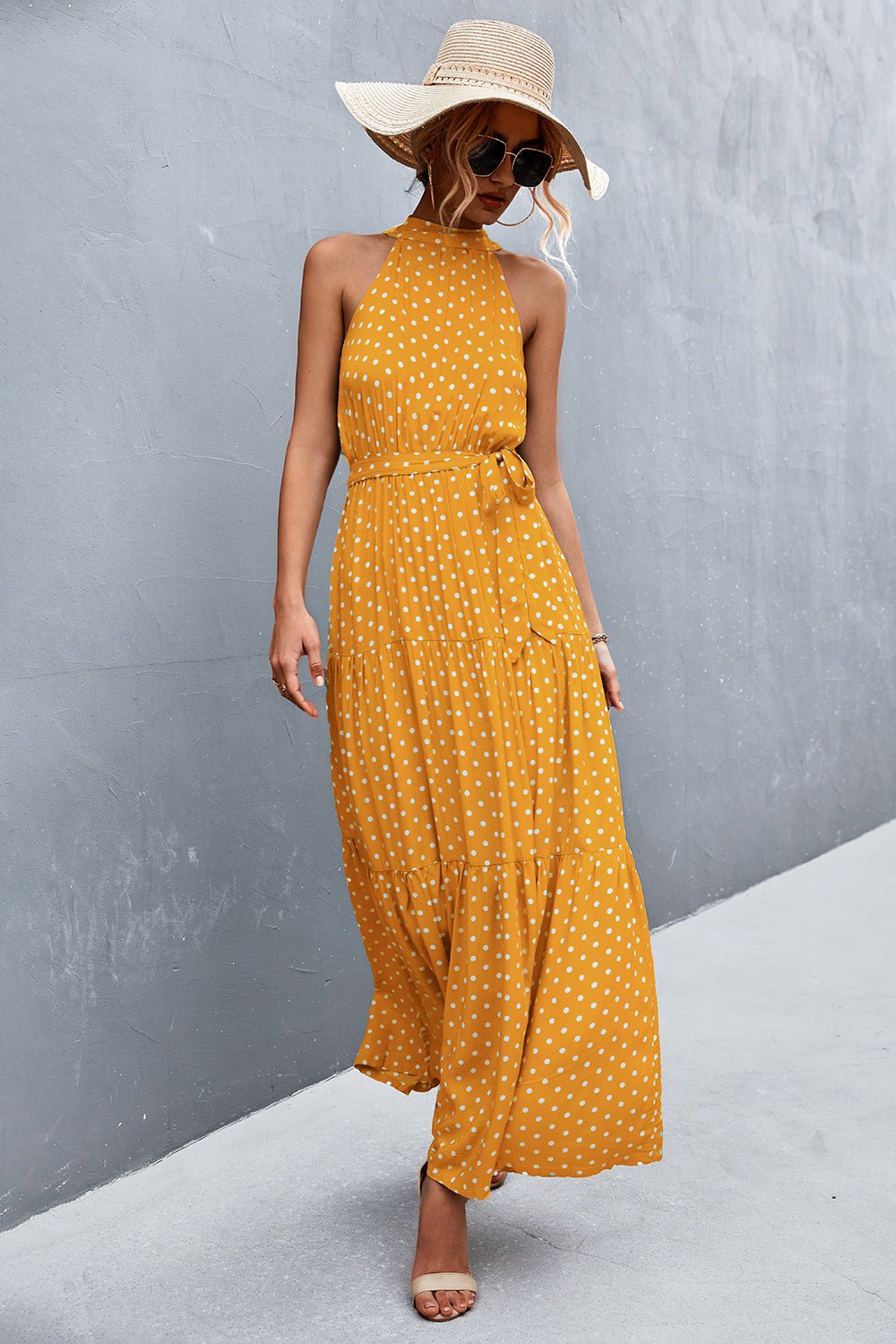 Printed Sleeveless Maxi Dress - Quelle's BoutiQue