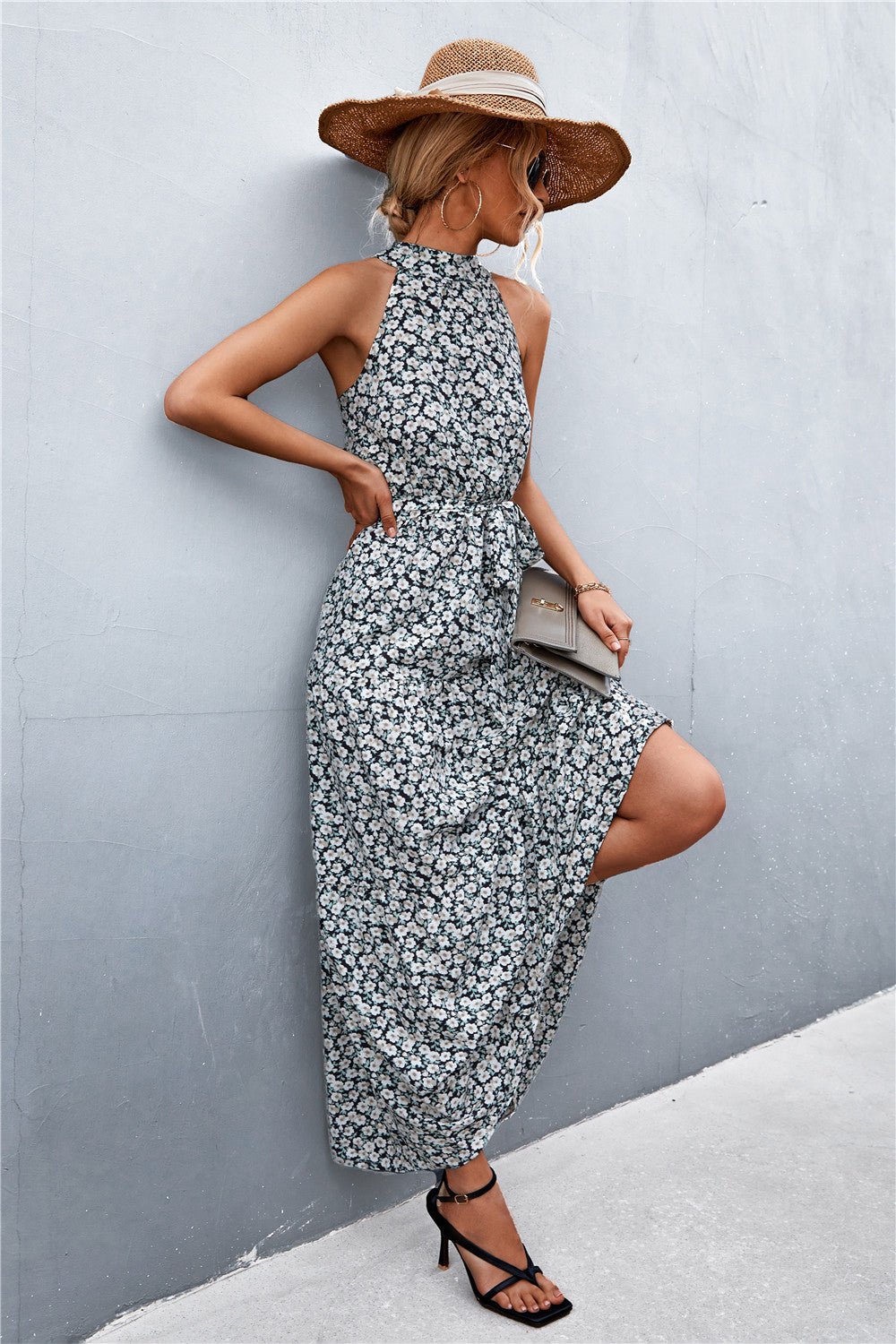 Printed Sleeveless Maxi Dress - Quelle's BoutiQue