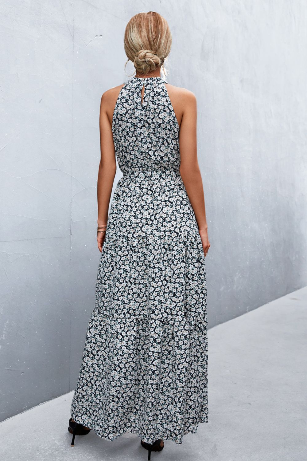 Printed Sleeveless Maxi Dress - Quelle's BoutiQue