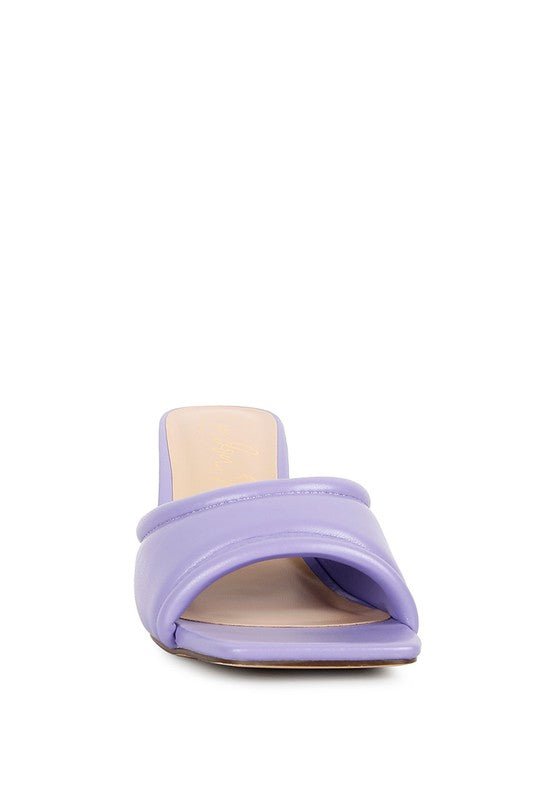 Quilted Block Heeled Sandals - Quelle's BoutiQue