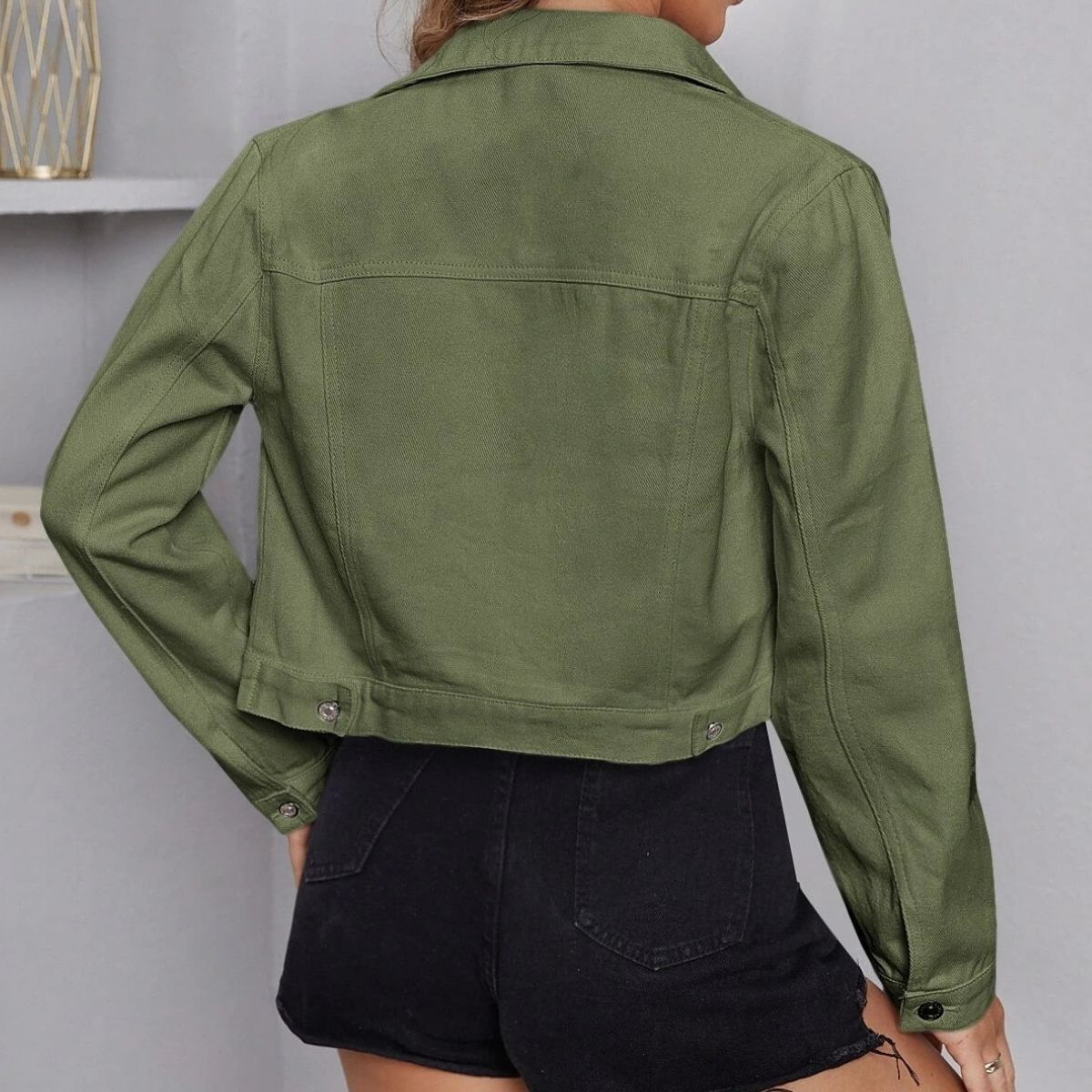 Short Length Denim Jacket - Quelle's BoutiQue