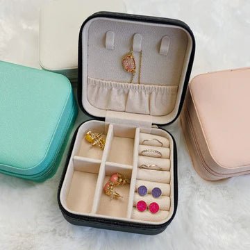 Zip Closure Travel Jewelry Case - Quelle's BoutiQue