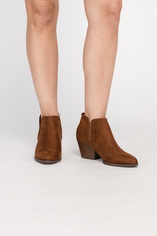 Suede Ankle Booties