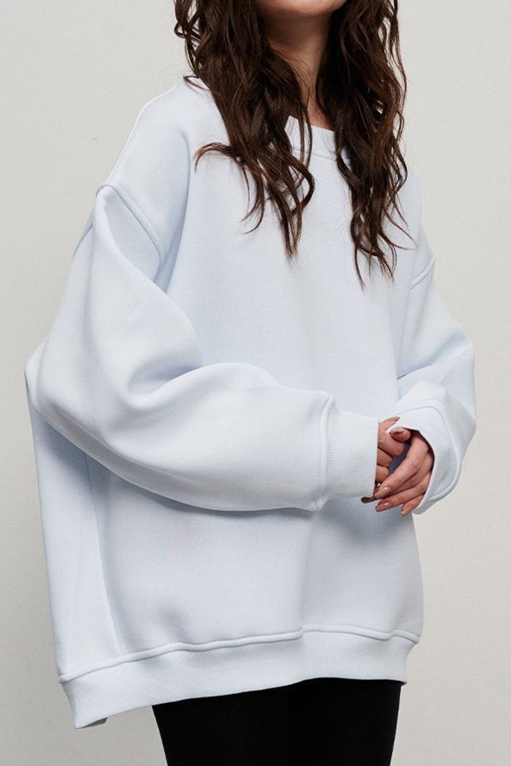 Oversized Fit Round Neck Sweatshirt