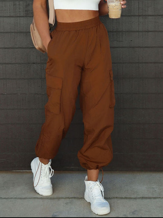 High Waist Drawstring Pants