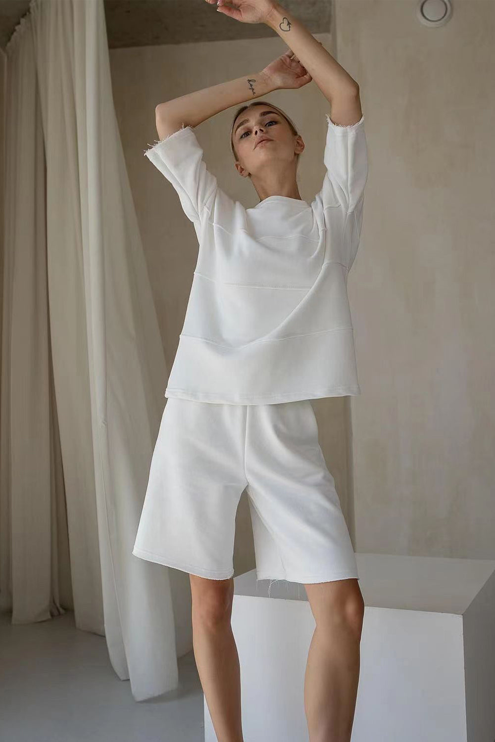 Long Sleeve Top and Shorts Set