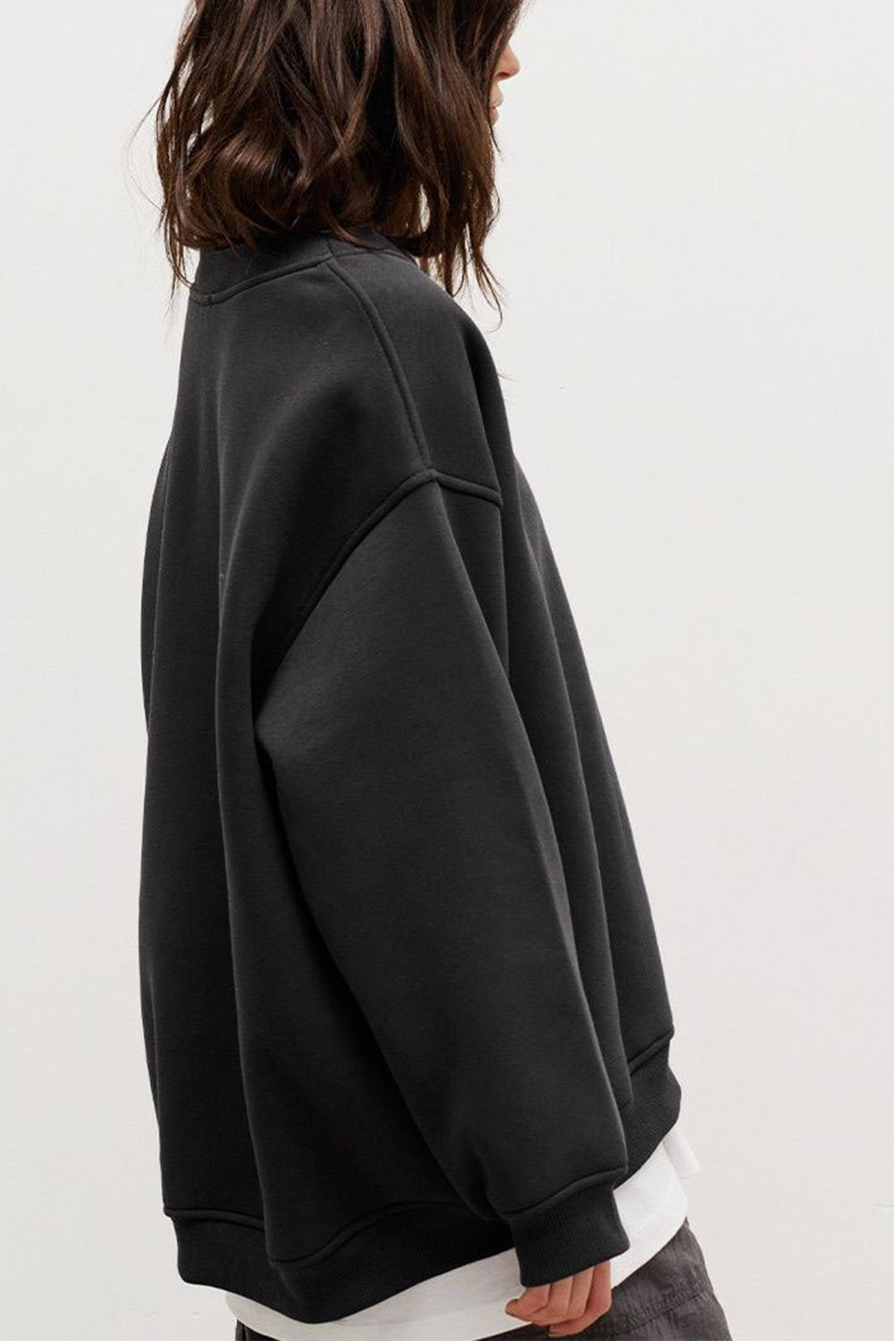Oversized Fit Round Neck Sweatshirt