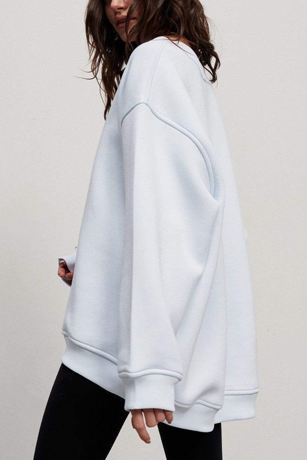 Oversized Fit Round Neck Sweatshirt