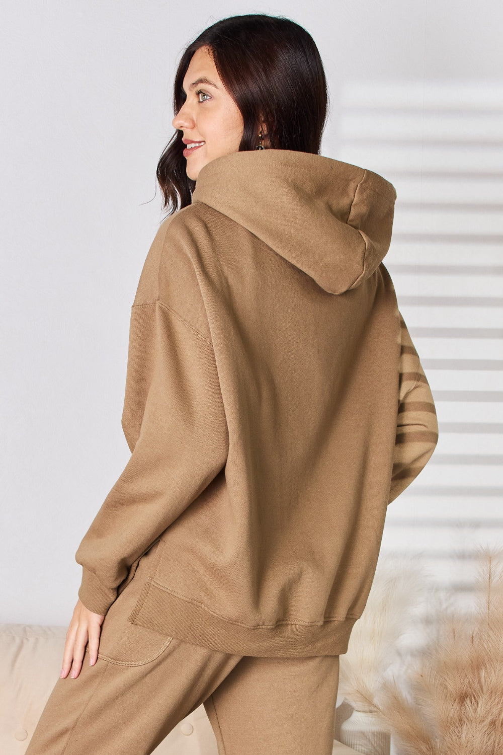 RISEN Drawstring Long Sleeve Hoodie